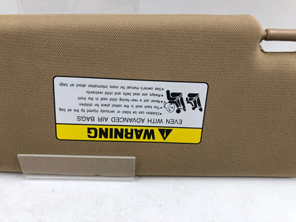2011-2015 Hyundai Sonata Passenger Sun Visor Brown OEM D04B05006