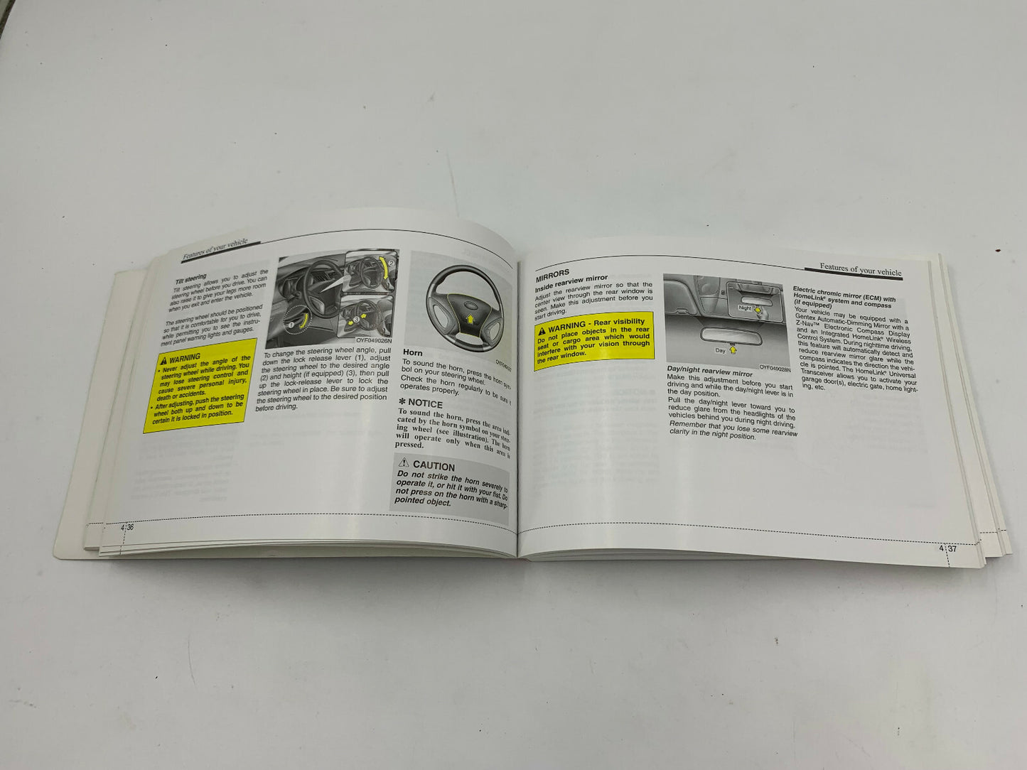 2011 Hyundai Sonata Owners Manual OEM B02B44060