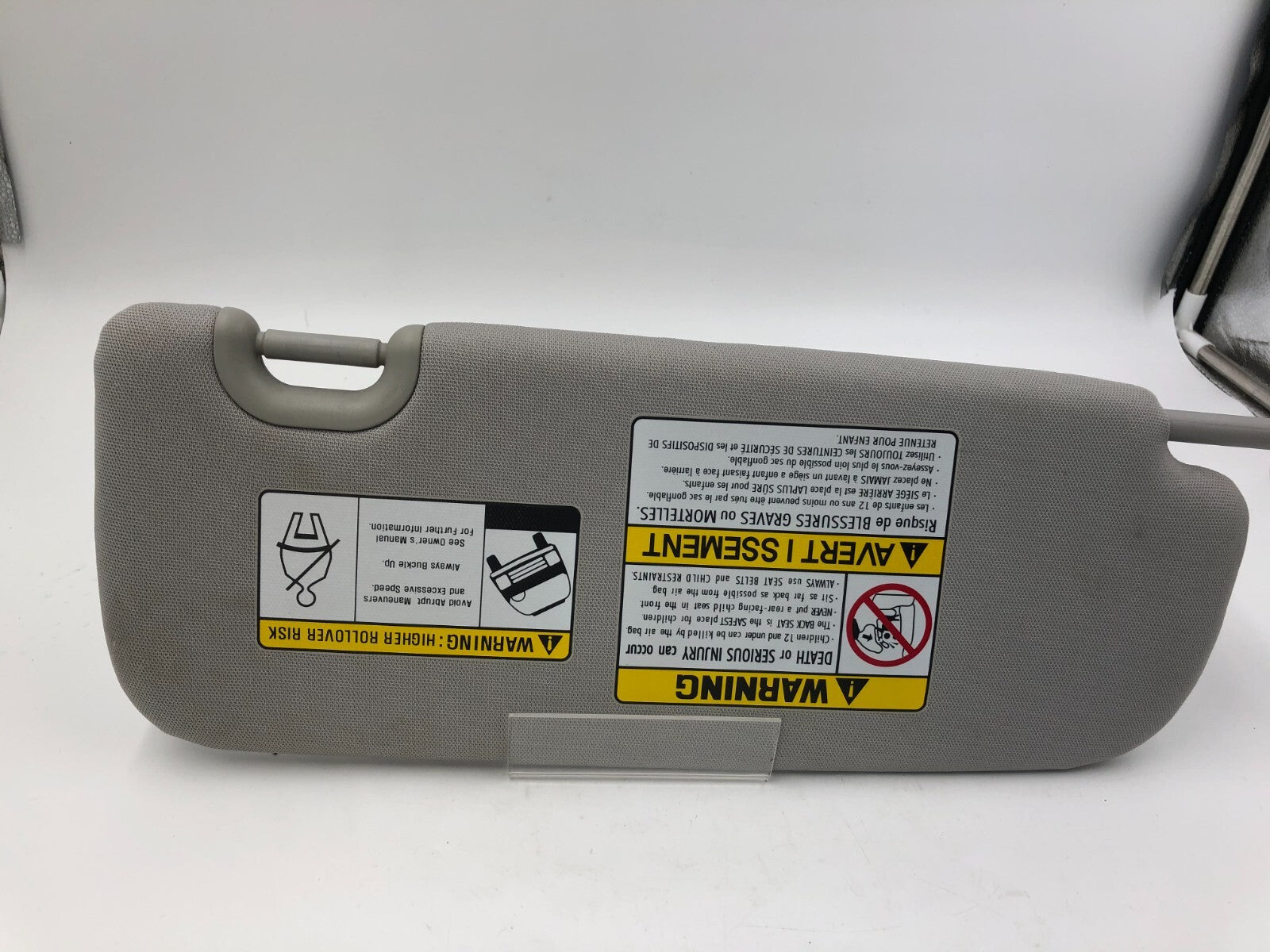 2013-2019 Hyundai Santa Fe Driver Sun Visor Gray OEM D04B22027