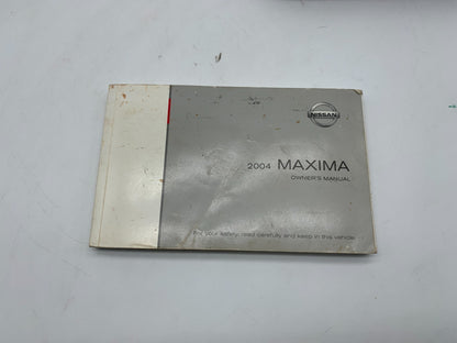 2004 Nissan Maxima Owners Manual Set with Case OEM C03B32010
