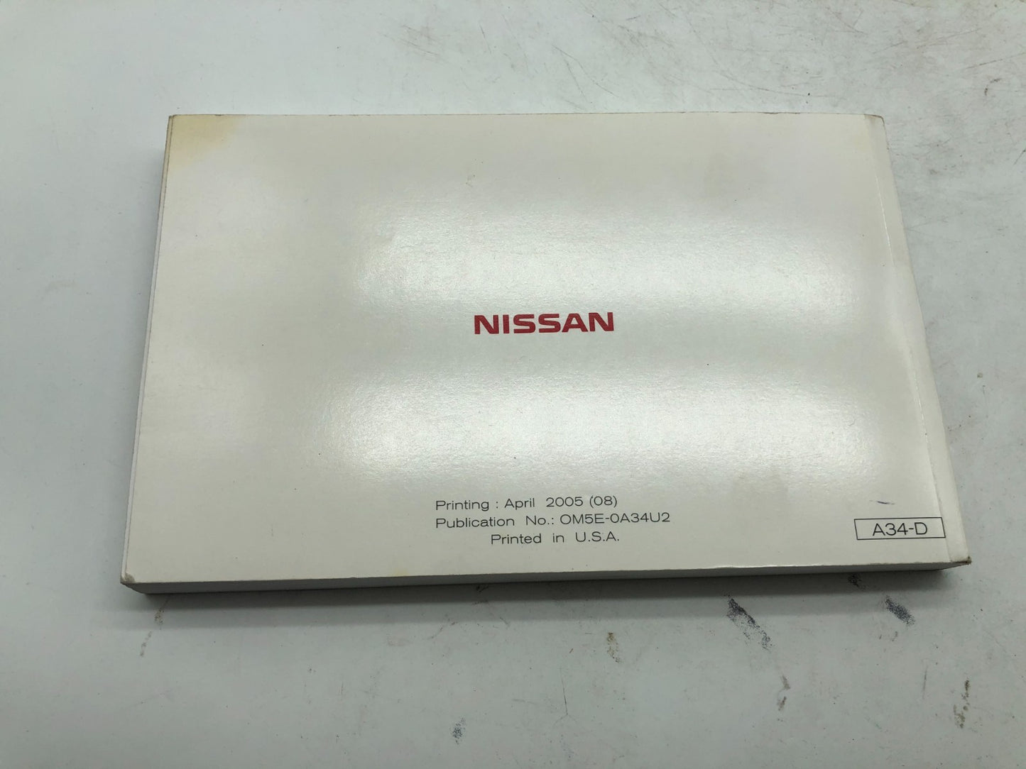 2005 Nissan Maxima Owners Manual Set with Case OEM A02B42008