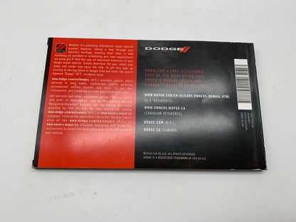 2018 Dodge Journey Owners Manual Set with Case OEM A02B37012