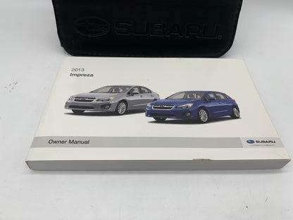2013 Subaru Impreza Owners Manual Set with Case OEM A02B54013