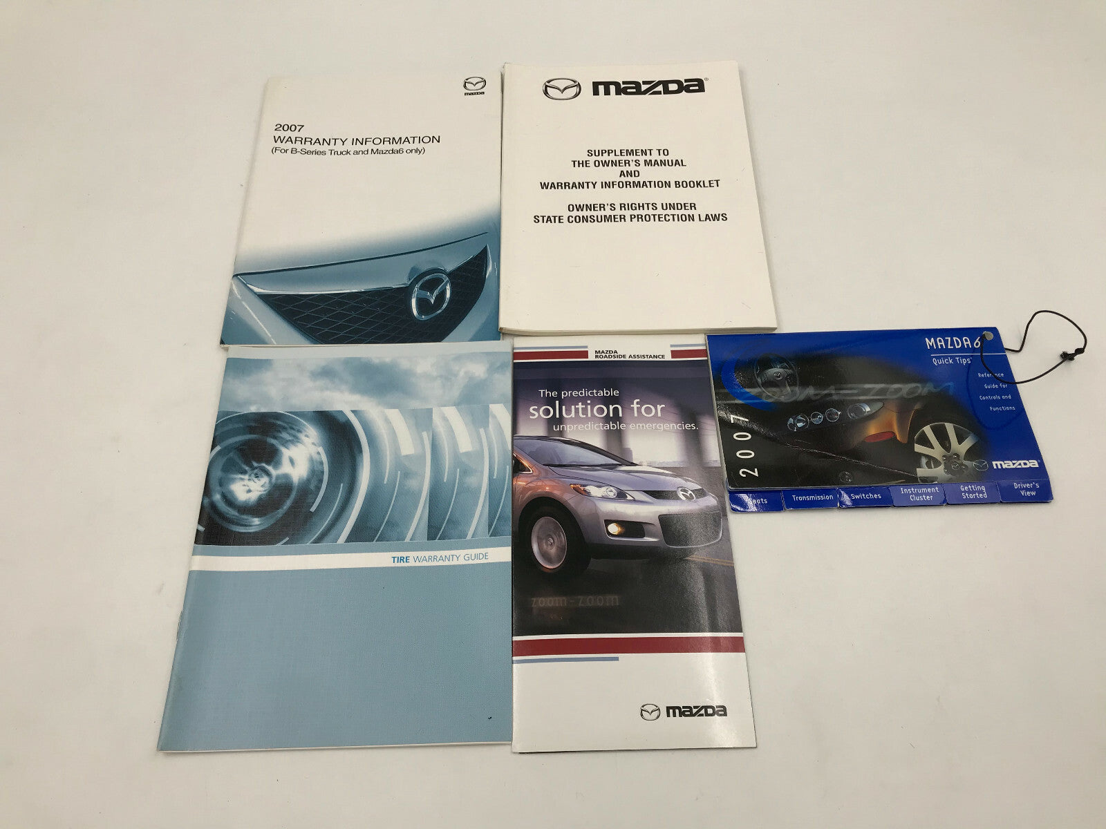 2007 Mazda 6 Owners Manual Set with Case OEM E03B68006