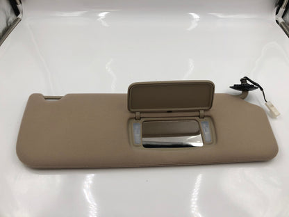 2005-2010 Toyota Sienna Passenger Sun Visor Tan Illuminated OEM D02B65001