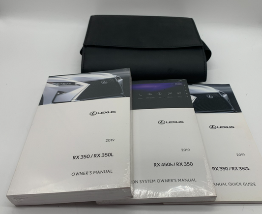 2019 Lexus RX350 RX350L Owners Manual Set with Case OEM D01B41076