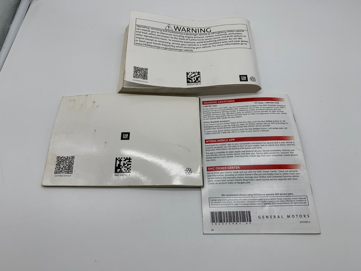 2020 GMC Terrain Terrain Denali Owners Manual Set OEM R01B37015