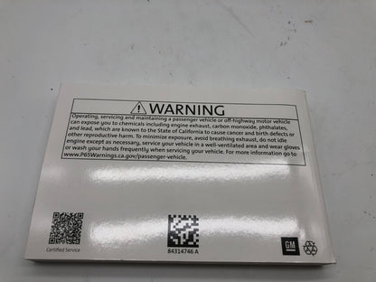 2020 GMC Terrain Denali Owners Manual Set OEM A04B54048