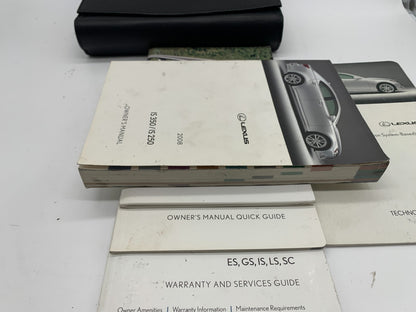 2008 Lexus IS350 IS250 Owners Manual Set with Case OEM C03B69019