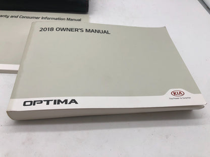 2018 Kia Optima Owners Manual Set with Case OEM A01B21007