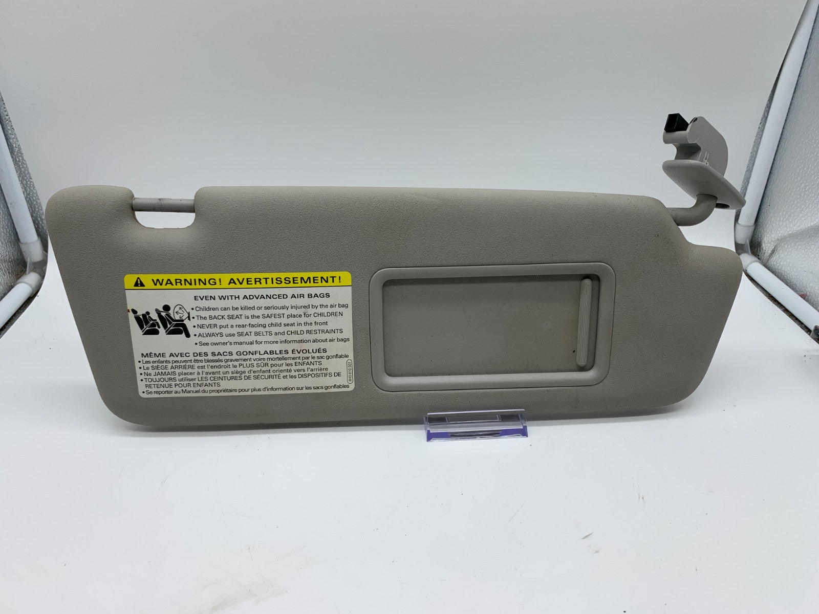 2002-2008 Audi A4 Sedan Passenger Sun Visor Gray Illuminated OEM C02B33004