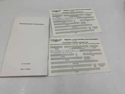 2007 Chrysler 300 Owners Manual Set with Case OEM E04B29085