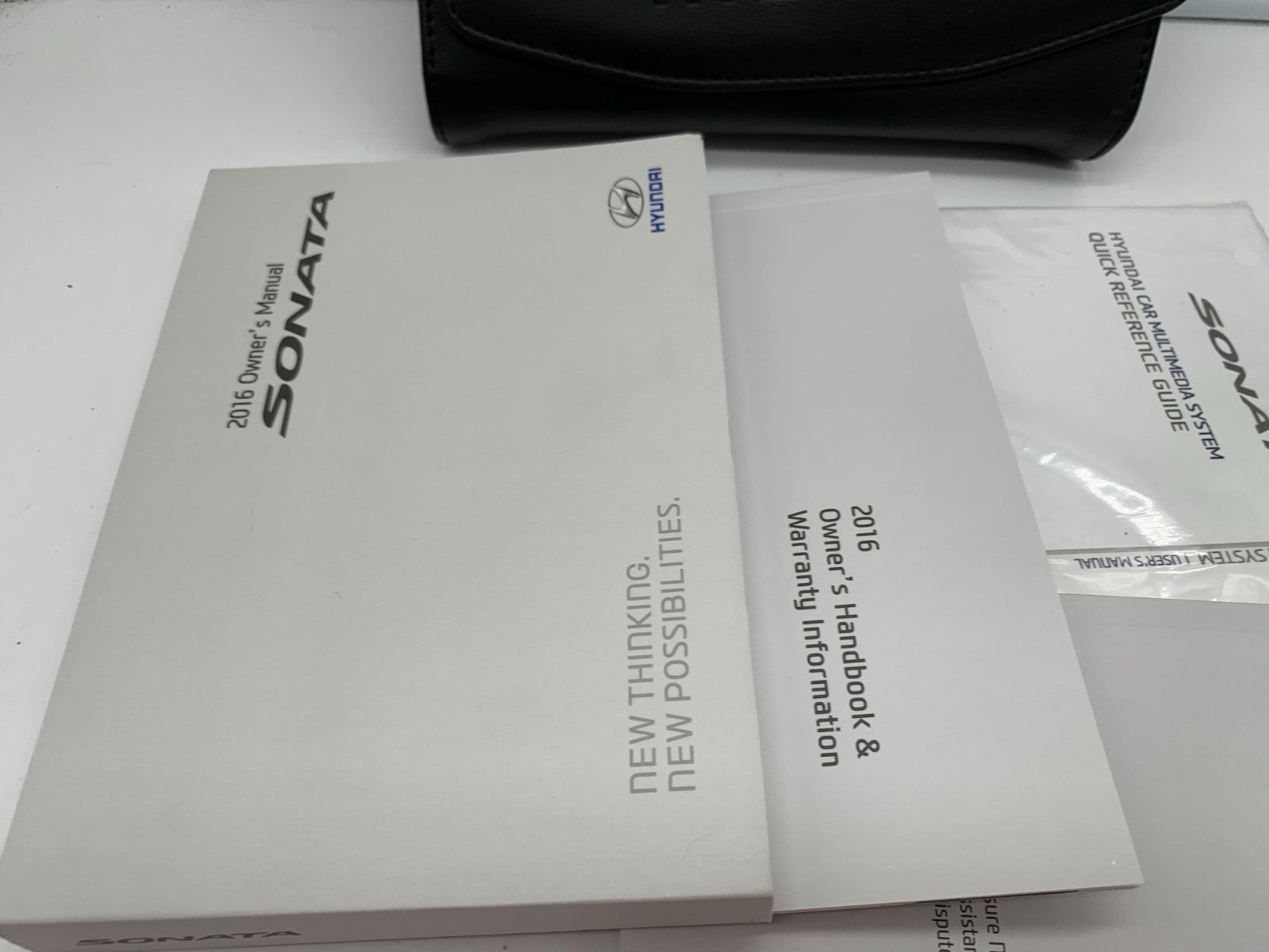 2016 Hyundai Sonata Owners Manual Set with Case OEM