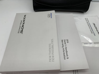2016 Hyundai Sonata Owners Manual Set with Case OEM