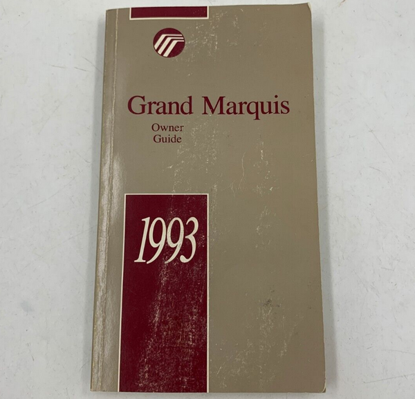 1993 Mercury Grand Marquis Owners Manual Handbook OEM A03B06034