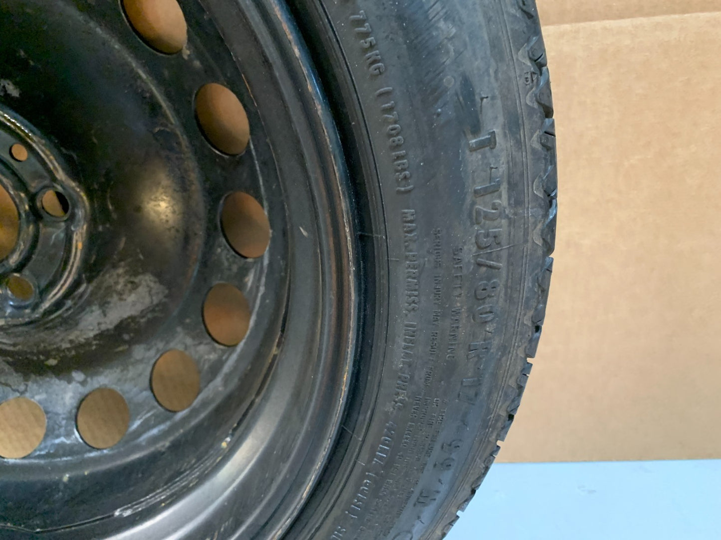 2007-2010 Volvo S60 S 60 17" Spare Tire Compact Donut T125/80R17