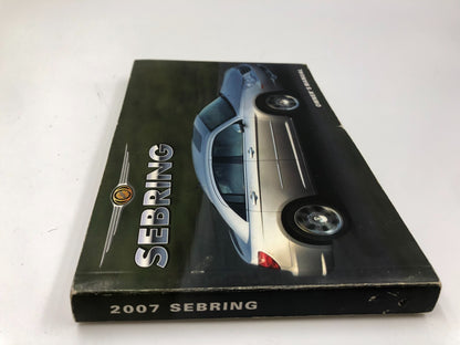 2007 Chrysler Sebring Owners Manual OEM C01B53017