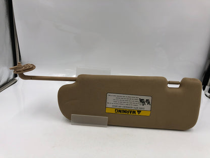 2011-2015 Hyundai Sonata Passenger Sun Visor Tan OEM D01B25064