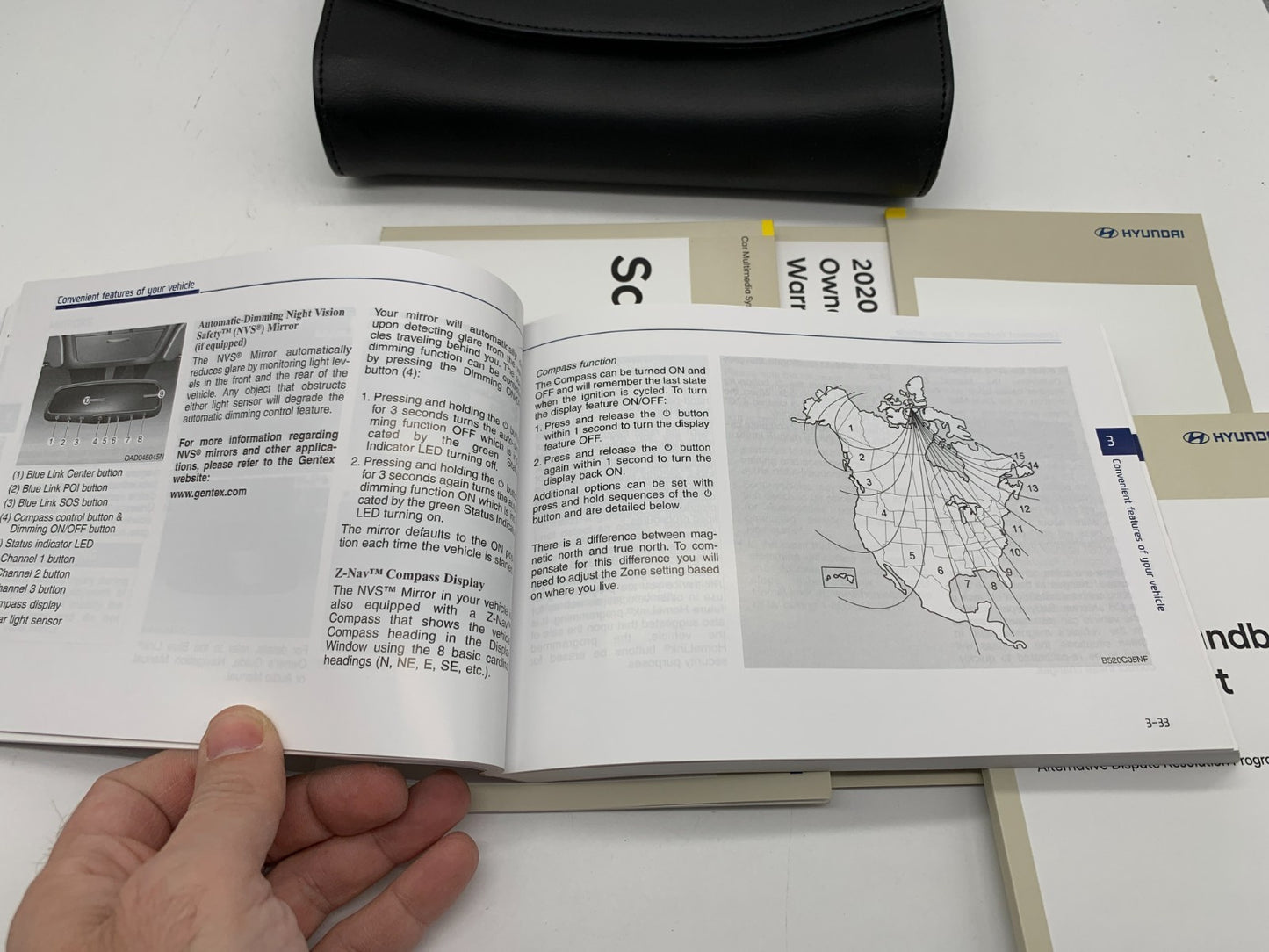 2020 Hyundai Santa FE Sport Owners Manual Set with Case OEM C02B13062