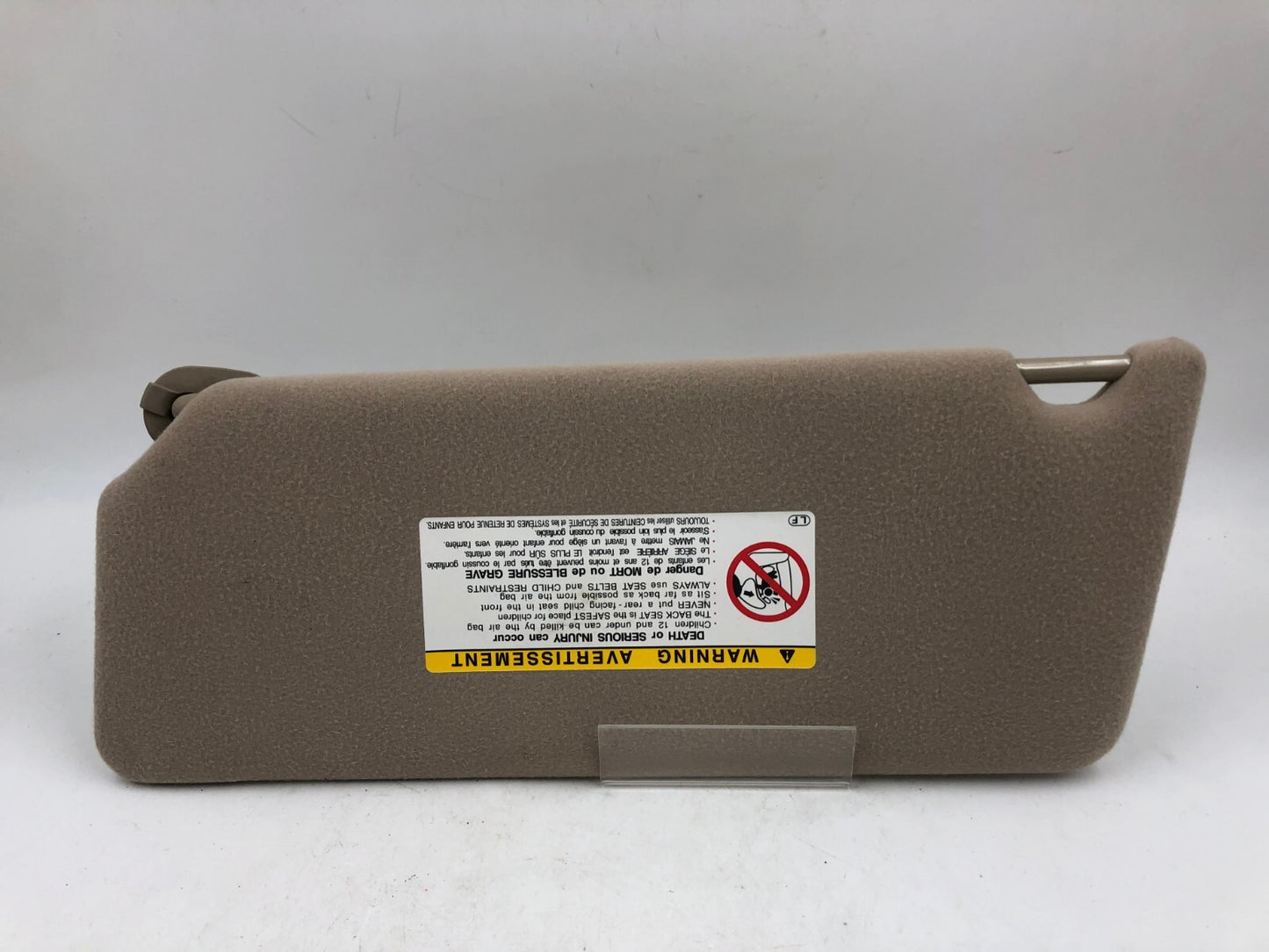 2002-2004 Toyota Camry Passenger Sun Visor Beige OEM D04B08008