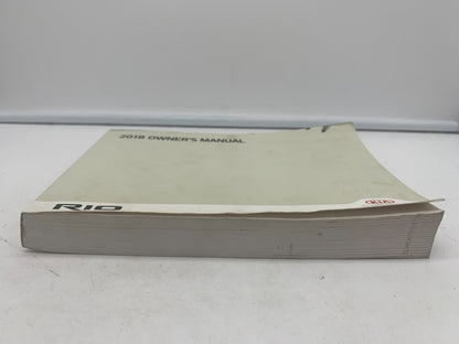 2018 Kia Rio Owners Manual OEM
