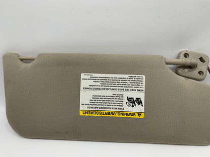 2010-2011 Ford Taurus Driver Side Sun Visor Sunvisor Gray Illuminated A02B54012