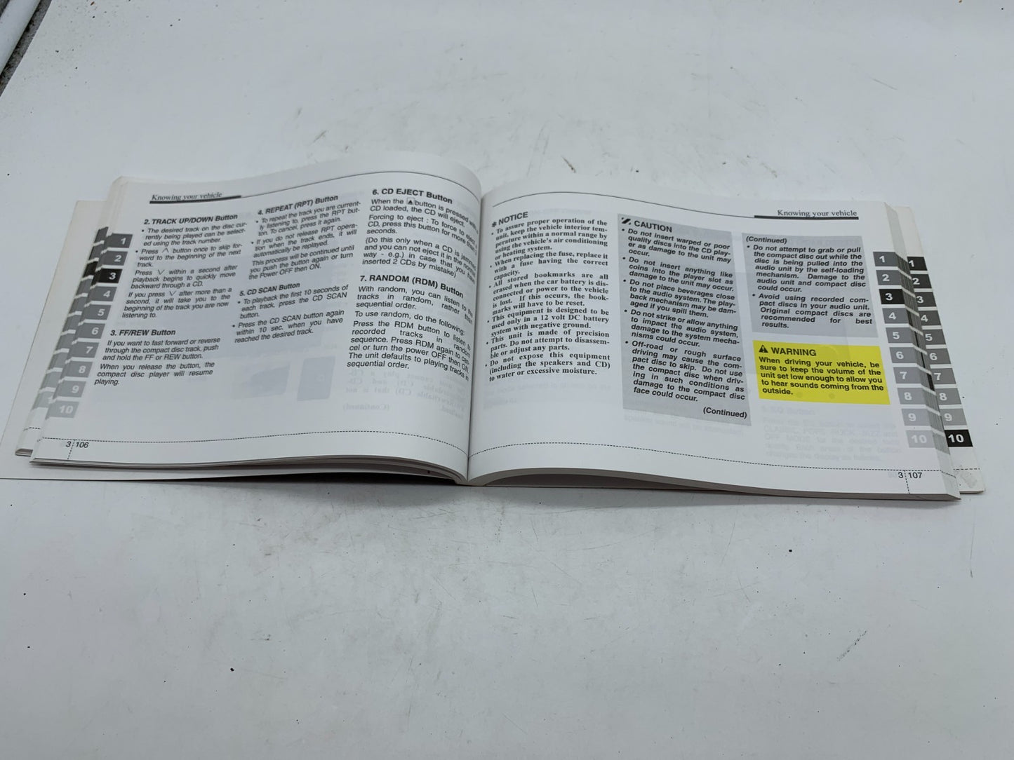 2007 Kia Spectra Owners Manual OEM B03B47005