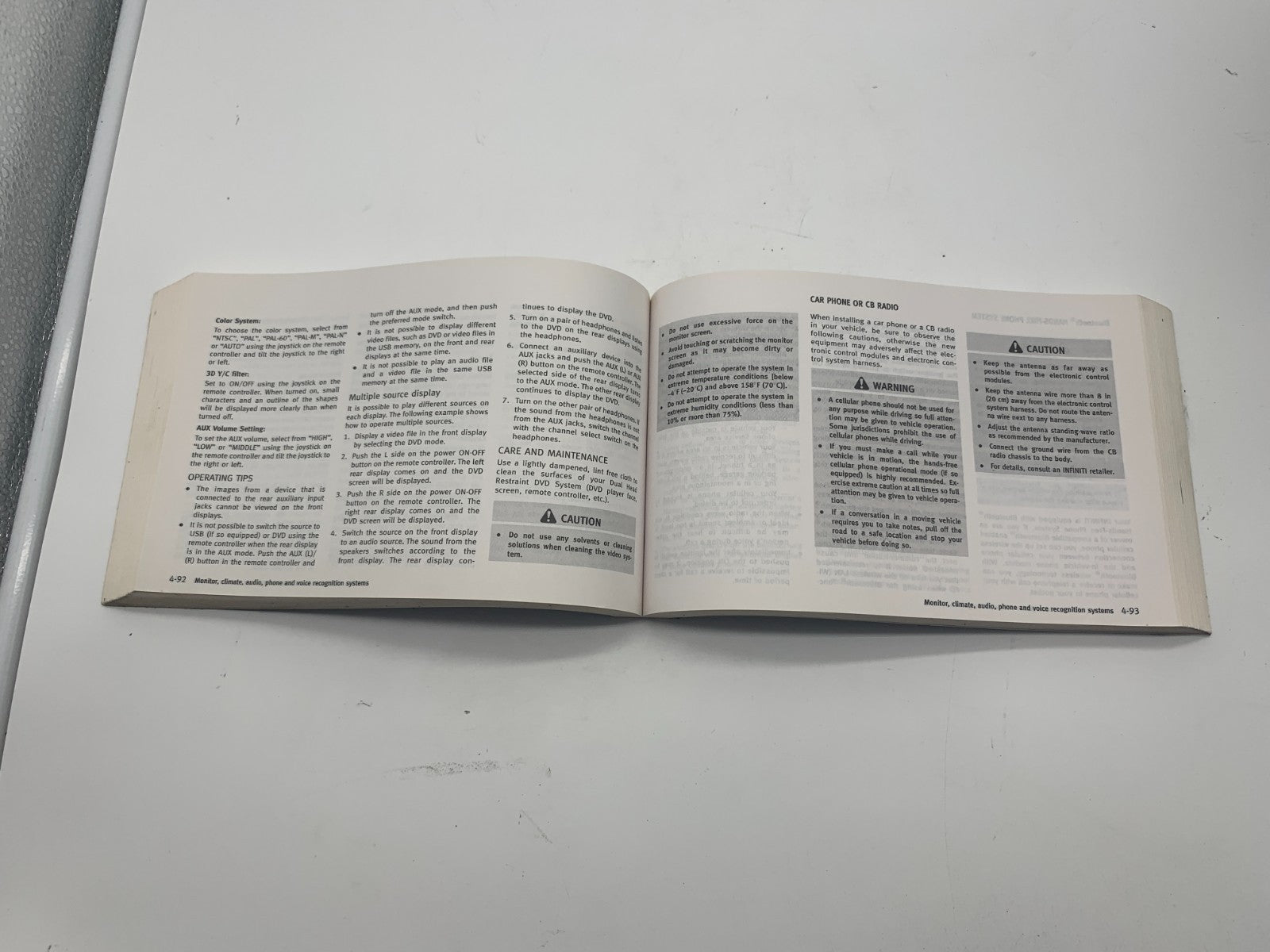 2012 Infiniti QX Owners Manual Set with Case OEM C03B11026