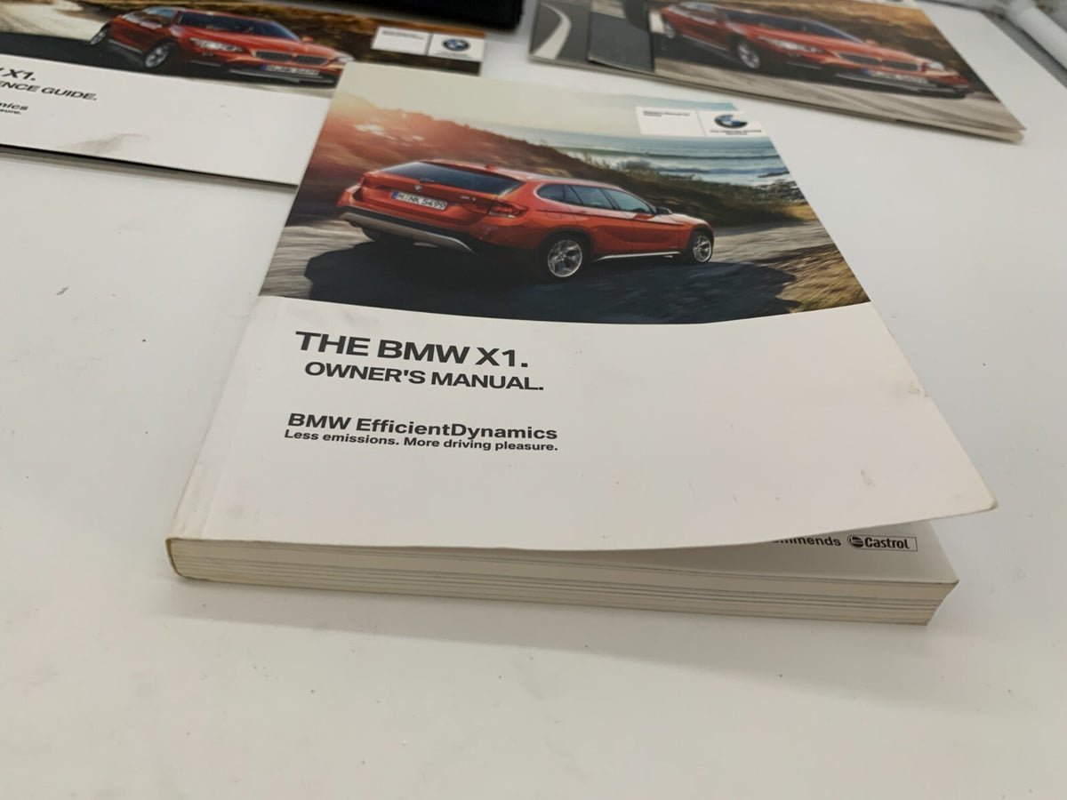 2013 BMW X1 Owners Manual Set with Case OEM R01B29021