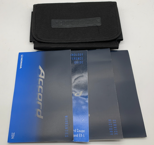 2014 Honda Accord Coupe Owners Manual Set with Case OEM C01B30053