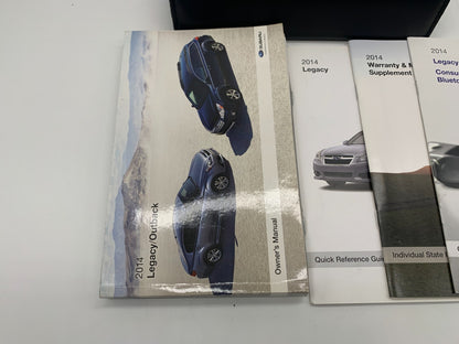 2014 Subaru Legacy Outback Owners Manual Set with Case OEM A02B50024