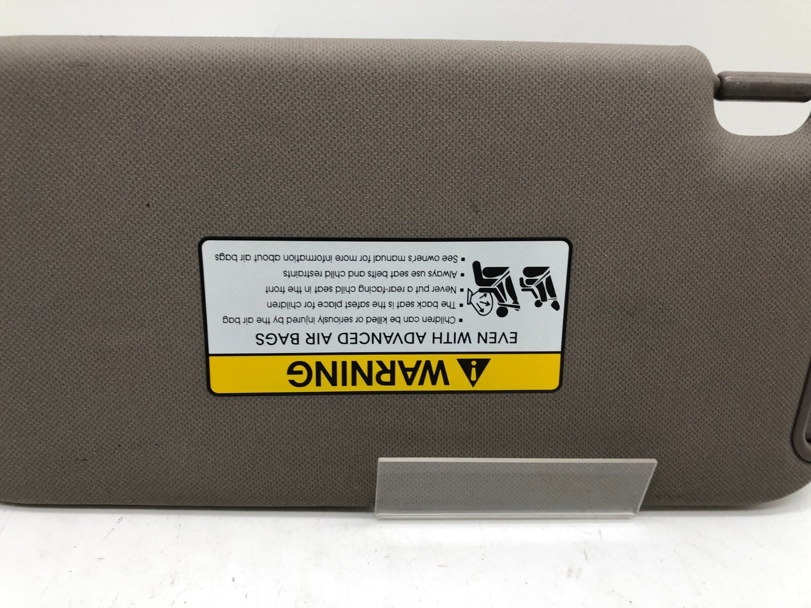 2010-2015 Hyundai Tucson Passenger Sun Visor Gray OEM A02B01031