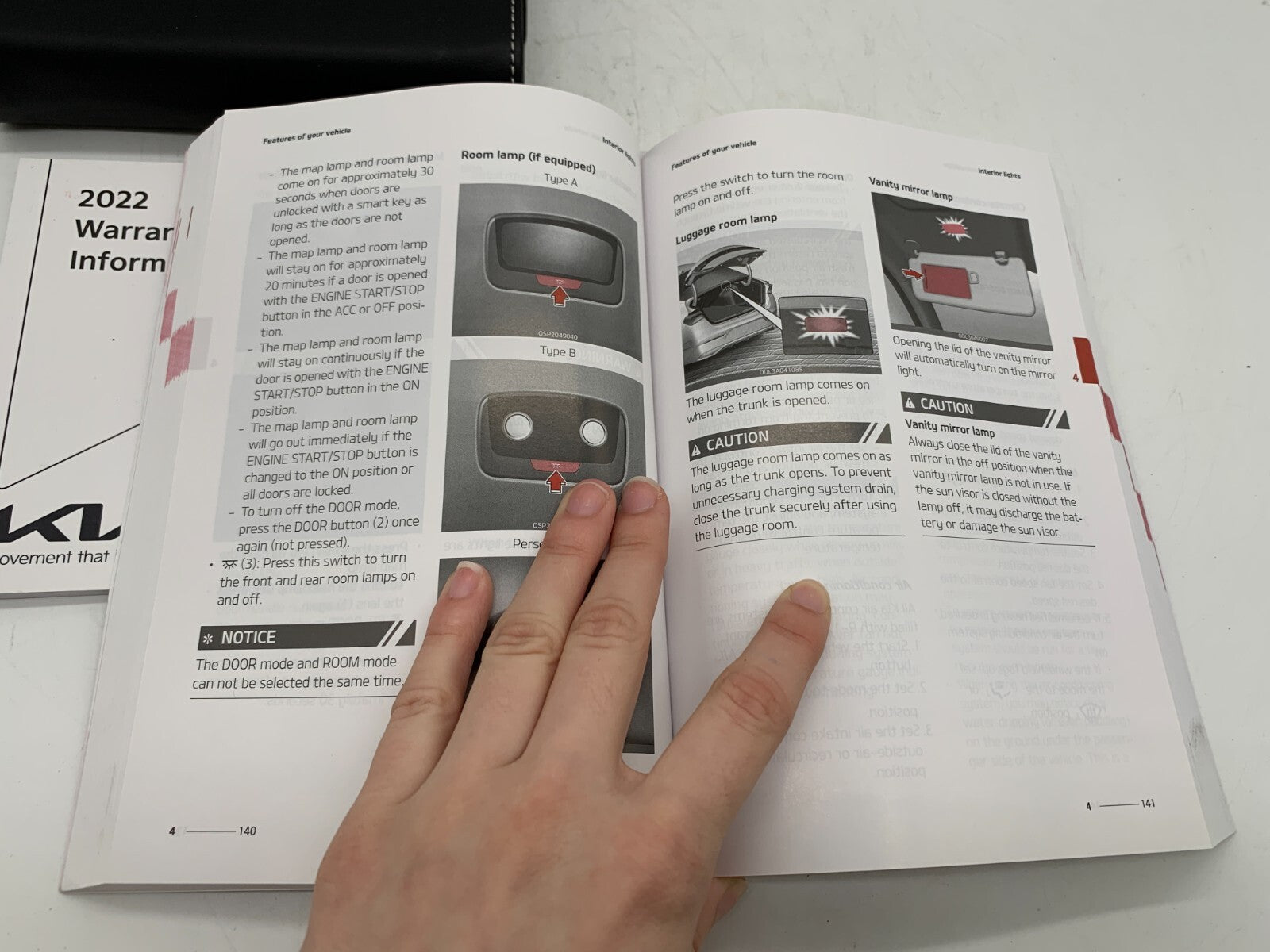 2022 Kia K5 Owners Manual Set with Case OEM D02B70009