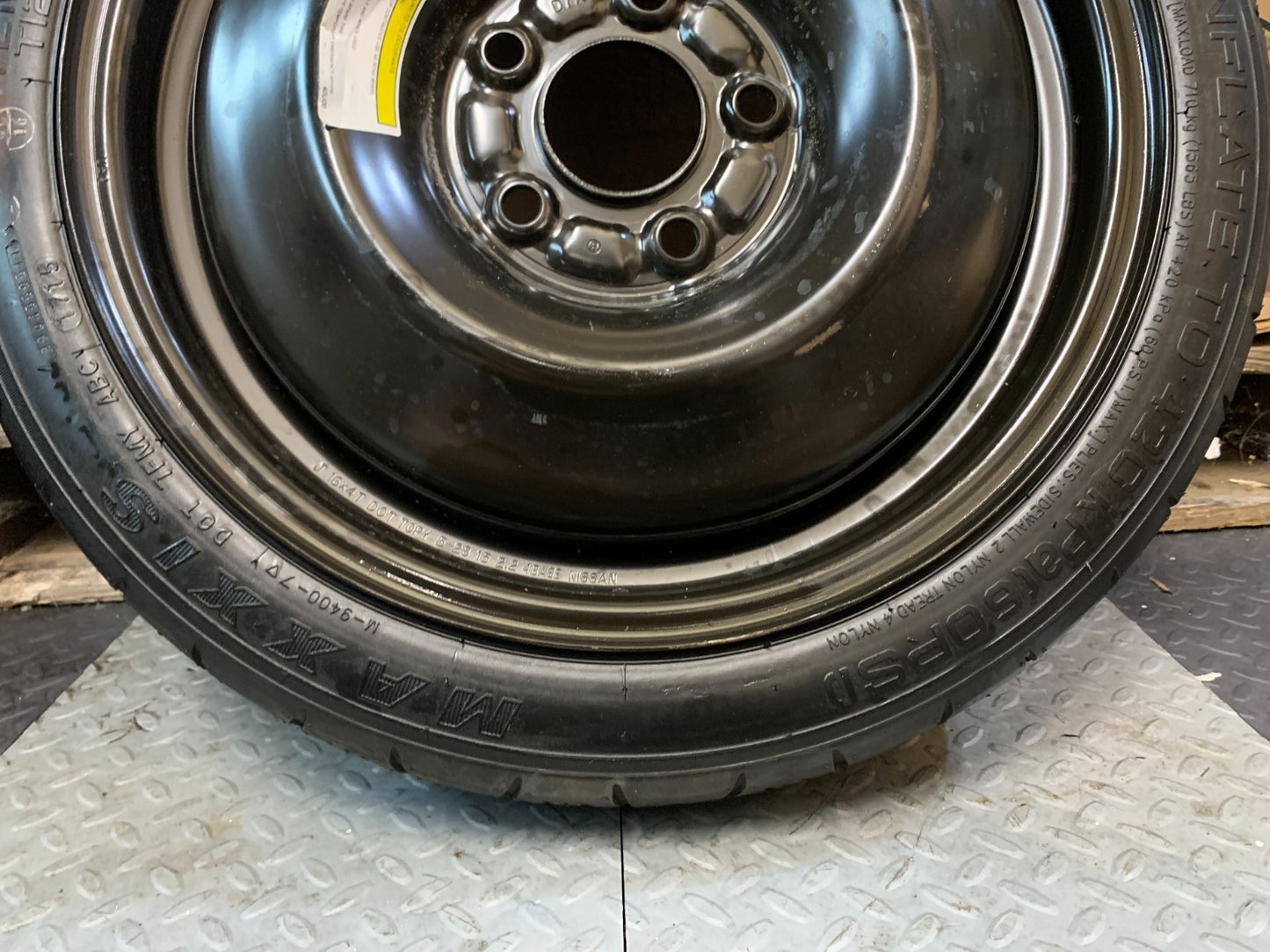 2015-2019 Nissan Sentra 16" Spare Tire Wheel Compact Donut T125/70D16