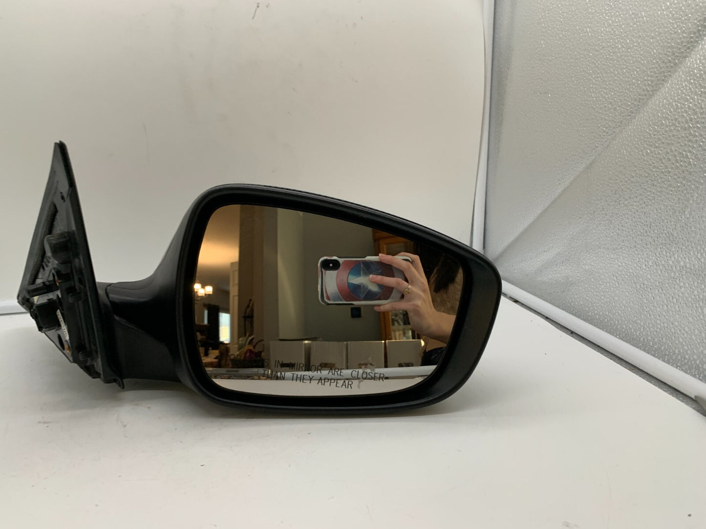 2014-2017 Hyundai Veloster Passenger Side View Power Door Mirror Black C02B56019