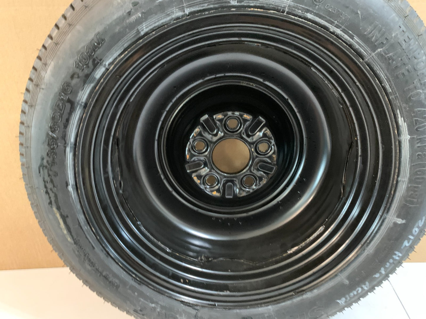 2008-2012 Honda Accord 16" Spare Tire Wheel Compact Donut T135/80D16 OEM