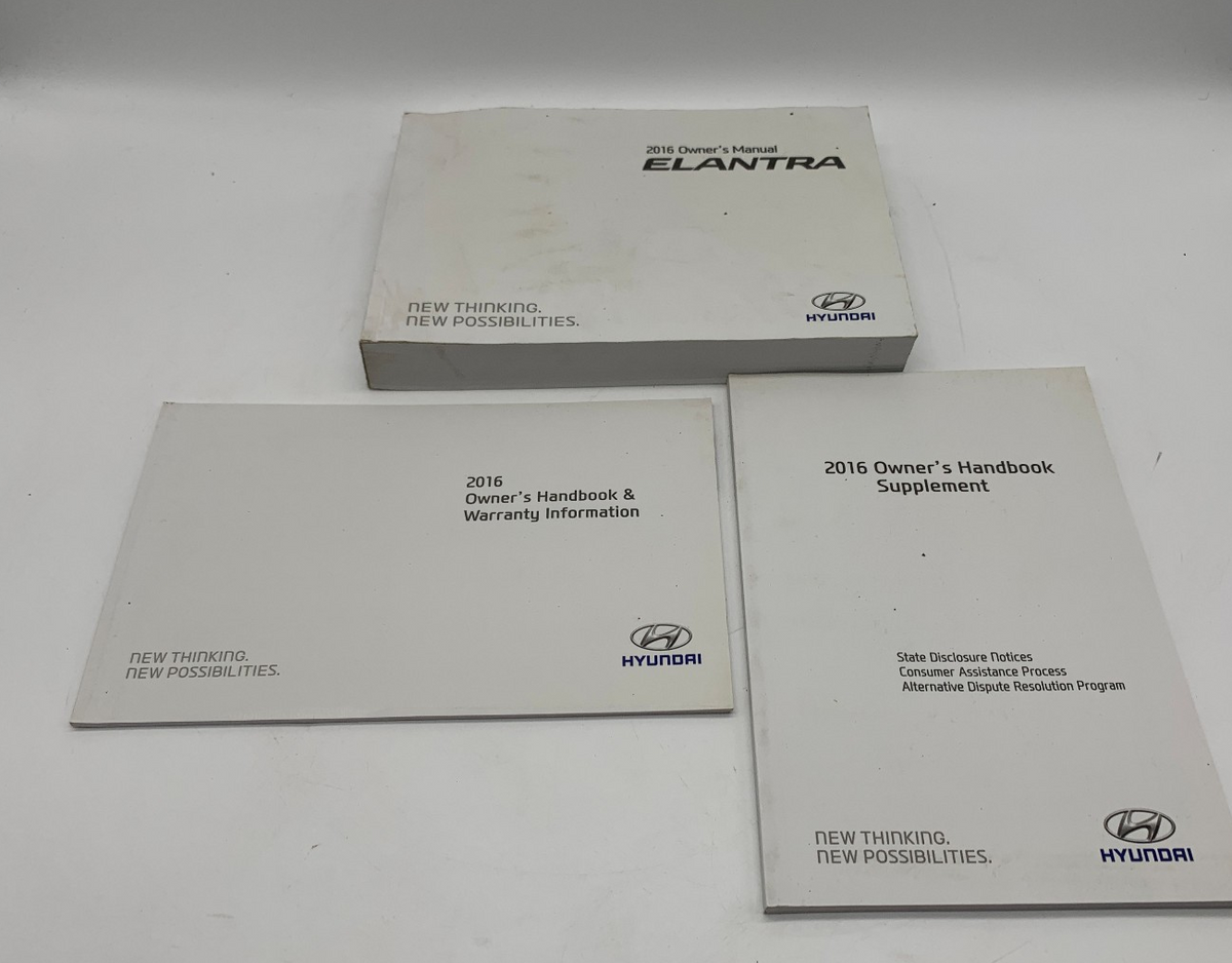 2016 Hyundai Elantra Owners Manual Set OEM R01B03020