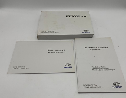 2016 Hyundai Elantra Owners Manual Set OEM R01B03020