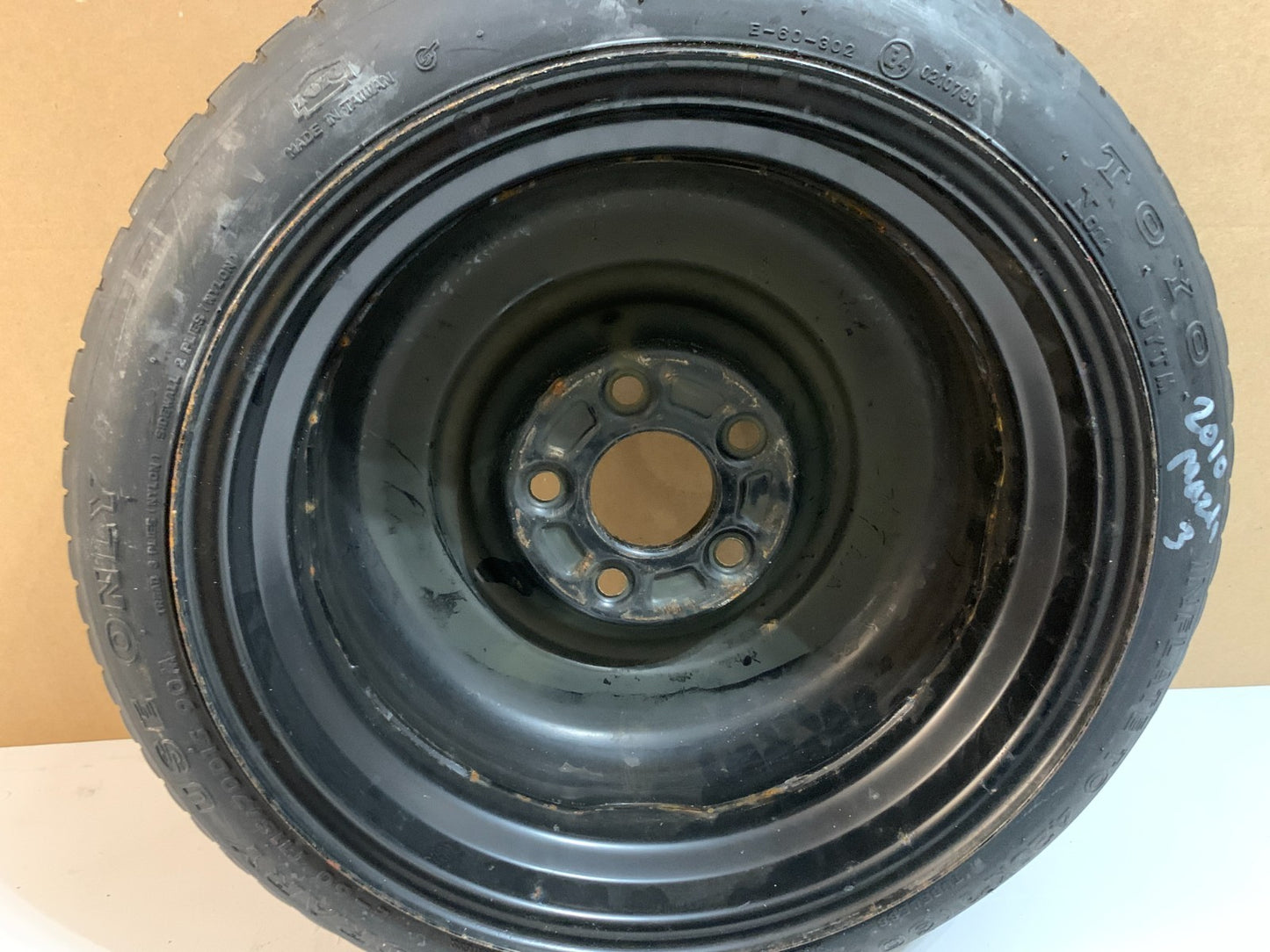 2010-2013 Mazda 3 Mazda3 15" Spare Tire Compact Donut T115/70D15 OEM