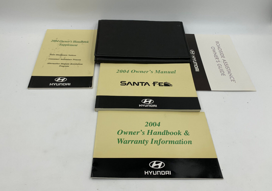 2004 Hyundai Santa FE Owners Manual Set with Case A02B07023