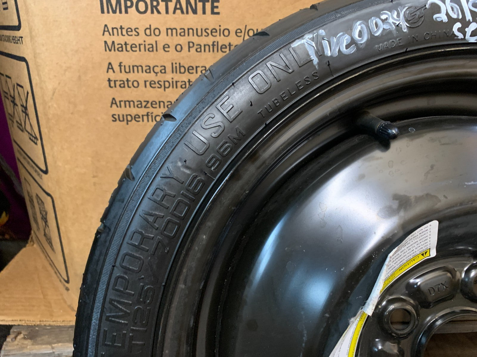 2015-2019 Nissan Sentra 16" Spare Tire Wheel Compact Donut T125/70D16