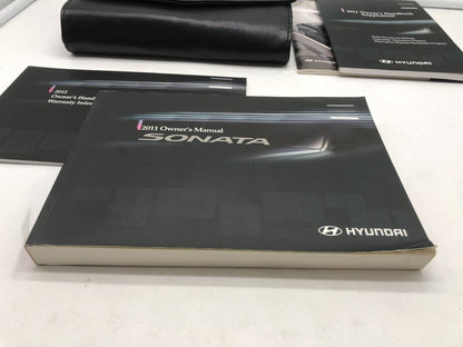 2011 Hyundai Sonata Owners Manual Set with Case OEM A02B03033
