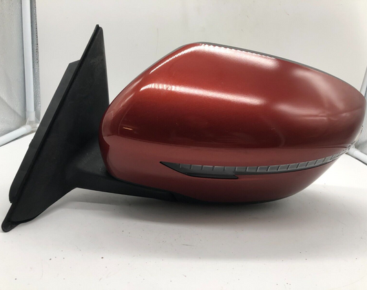 2016 Nissan Rogue Driver Side View Power Door Mirror Red OEM E03B16013