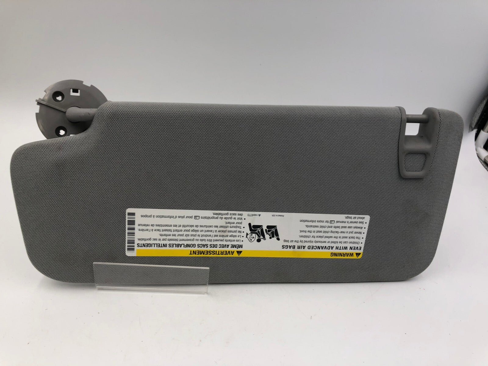 2017-2021 Chevrolet Trax Passenger Sun Visor Gray OEM C01B28022