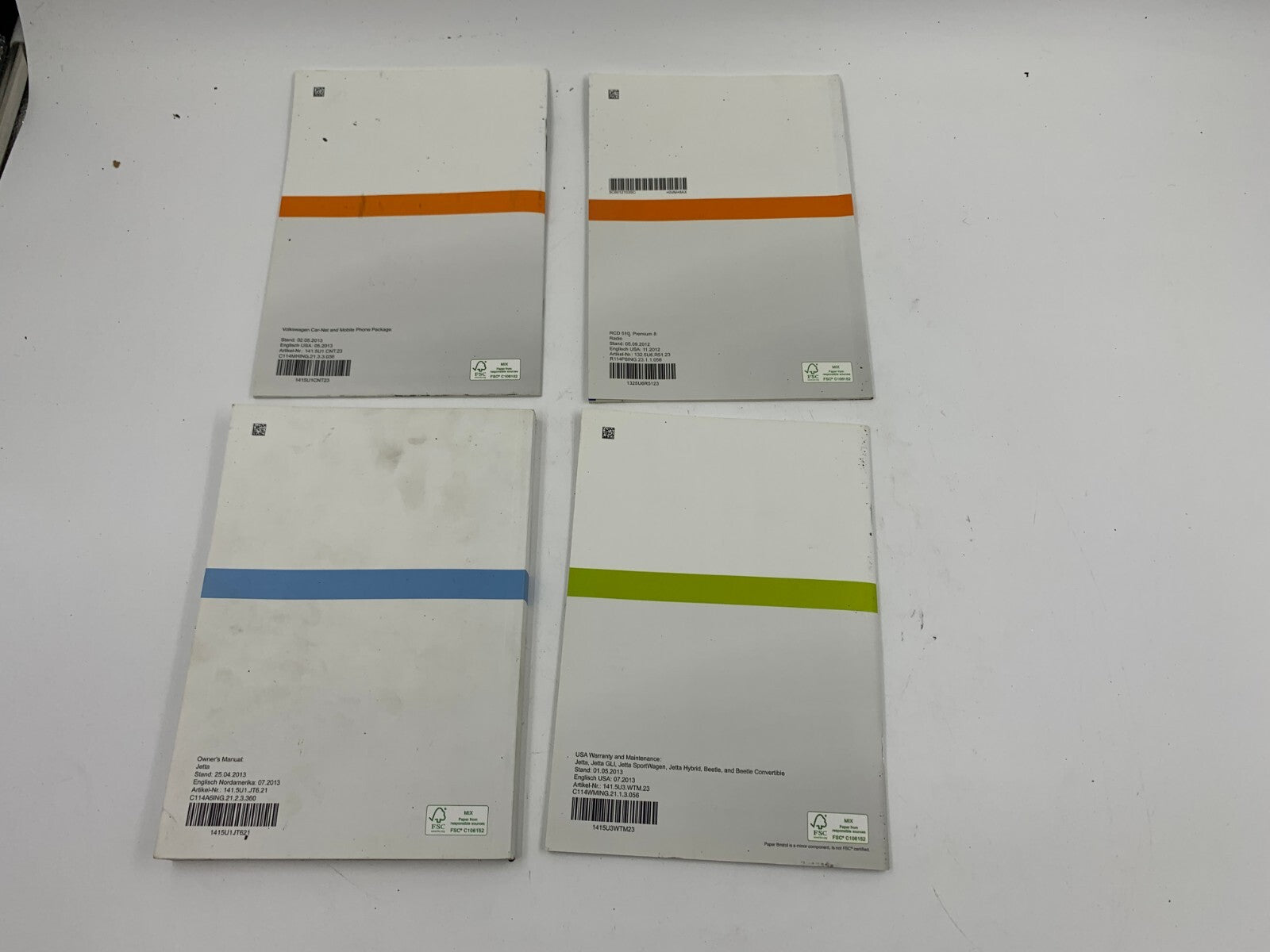 2014 Volkswagen Jetta Owners Manual Set OEM D04B59006