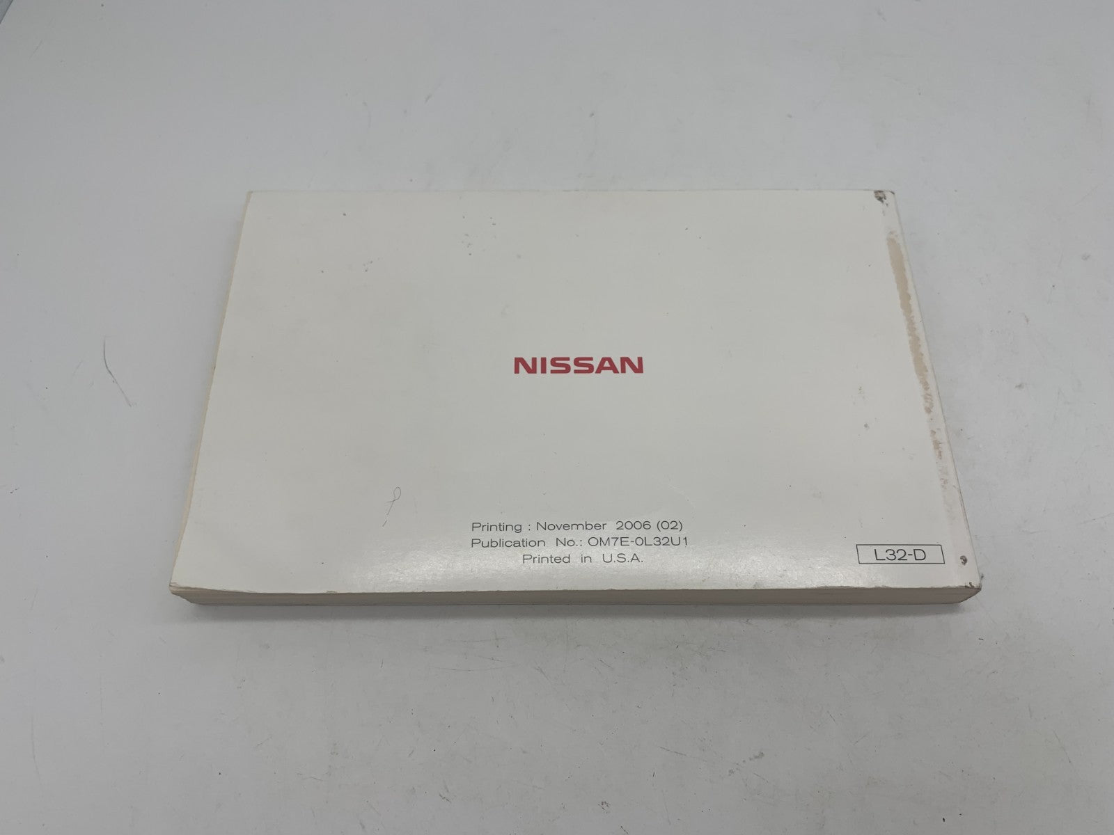 2007 Nissan Altima Owners Manual Set with Case OEM C02B17093