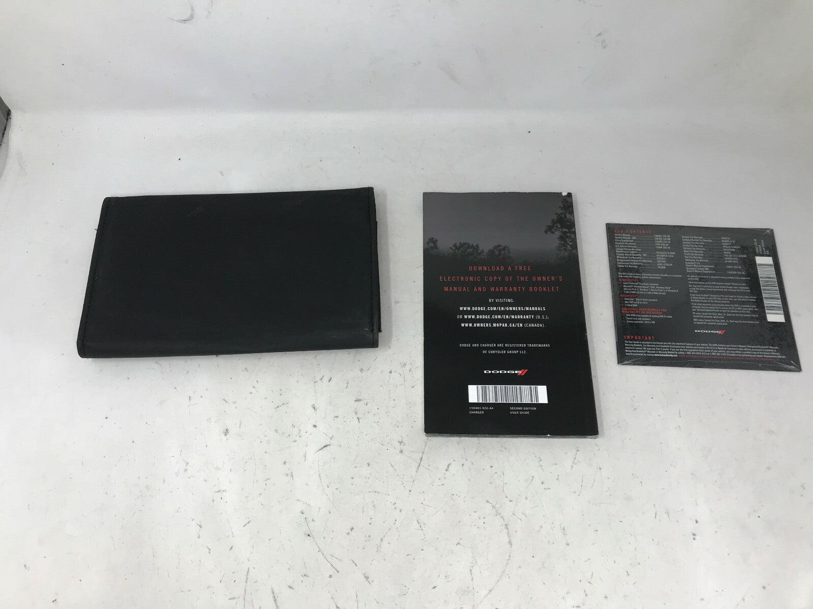 2015 Dodge Charger Owners Manual Set with Case OEM D03B26084