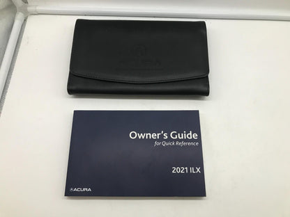 2021 Acura ILX Owners Manual Set with Leather Case OEM D01B56059