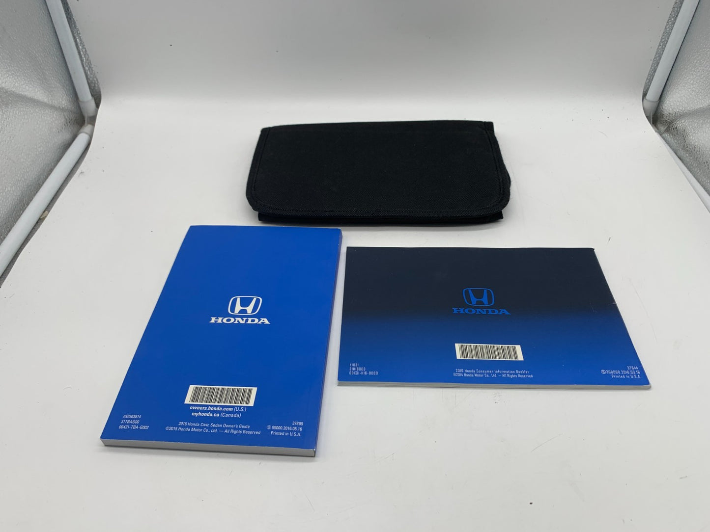 2016 Honda Civic Sedan Owners Manual Set with Case OEM A02B50018