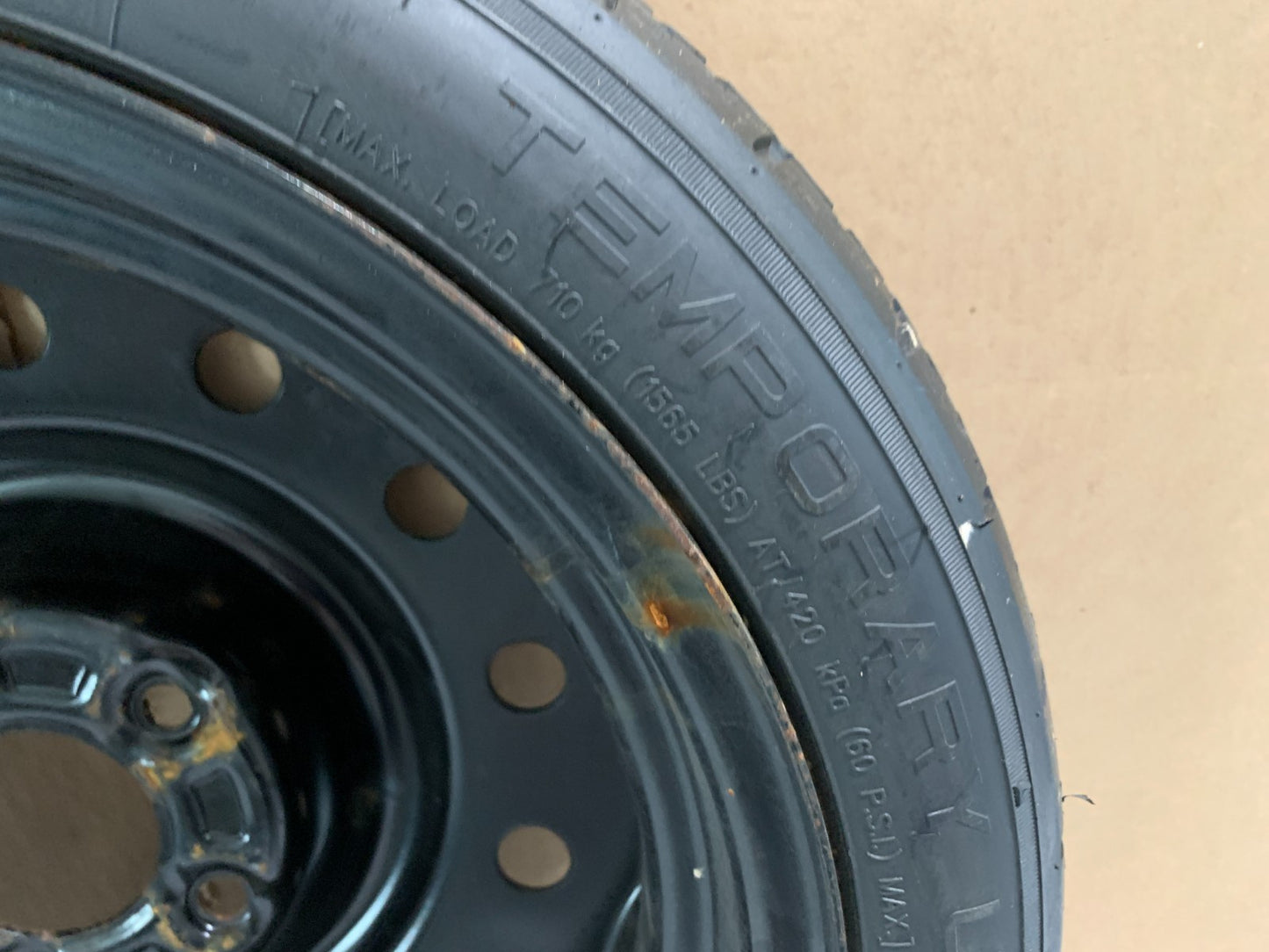 2010-2016 Chevrolet Impala Lacrosse 16" Spare Tire Compact Donut T125/70D16 OEM